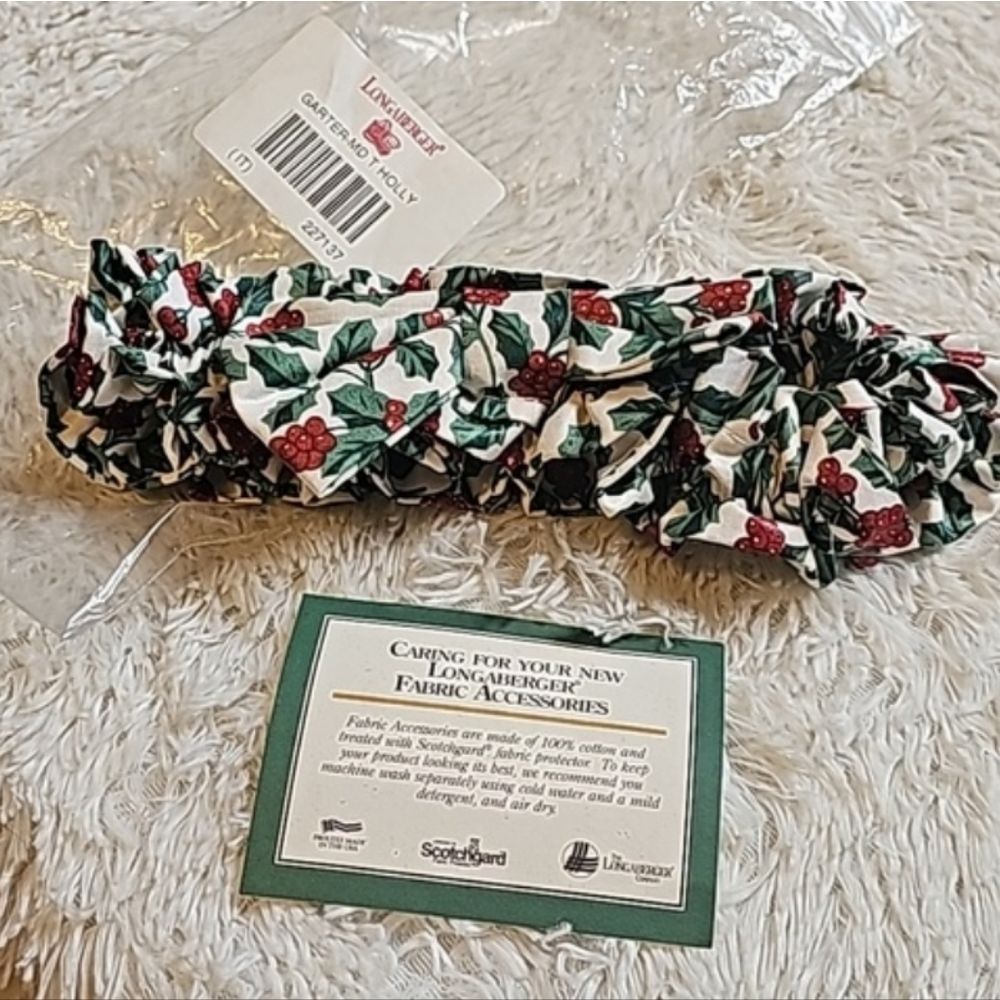 Longaberger basket garter